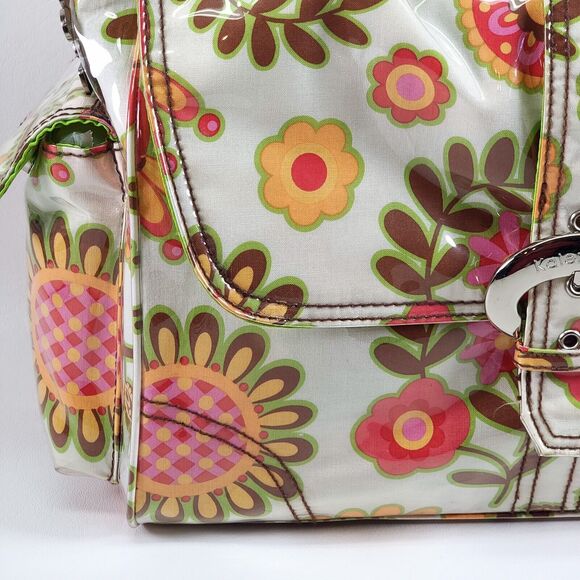 Kalencom New Orleans Diaper Bag Large Multicolor Cotton Floral With Changing Mat - Picture 9 of 16